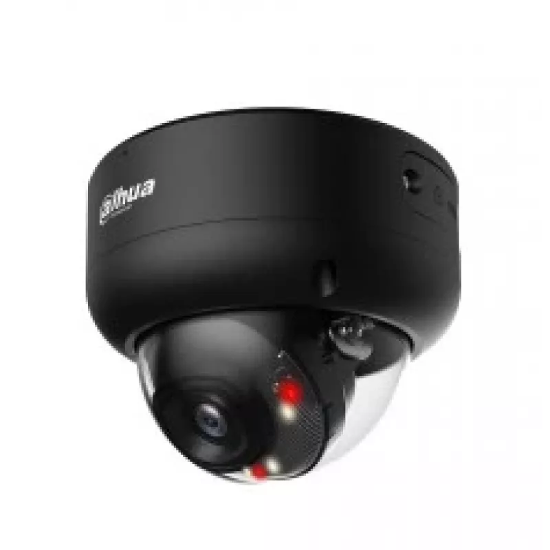 Câmara de vigilância dome IP Dahua WizSense IPC-HDBW3849E-AS-IL — 3840×2160, montagem no teto, com fios, preto