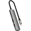 Hub de interface Satechi ST-P4SM USB Type-C 10000 Mbit/s cinzento