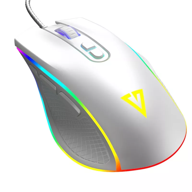 Rato ótico com fio MODECOM Volcano Veles (branco) — modelo M-MC-VELES-200