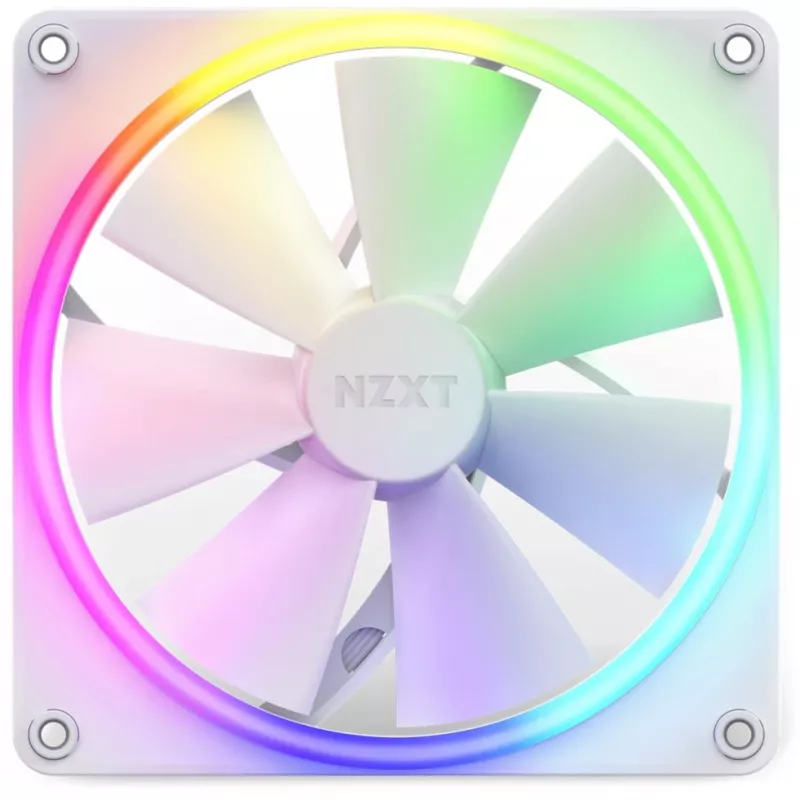 Ventoinha individual NZXT F140 RGB 140mm branca