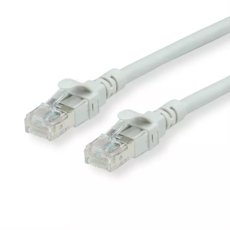 Cabo de rede ROLINE CAT.6a S/FTP conector S-STP 0,5m cinzento