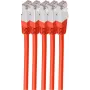 Cabo de rede ShiverPeaks BS75711-HR-SET5 vermelho 1 m Cat6 S/FTP