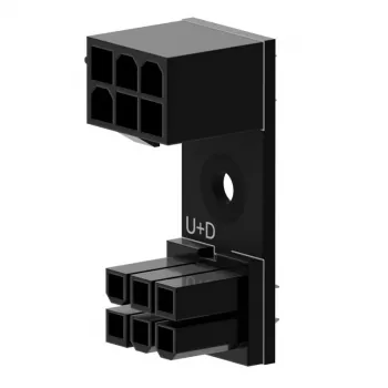 Adaptador PCIe 6-Pin 180° U+D by Singularity para cabo de alimentação GPU/PCIe (SC-A-PCIE6-UD)