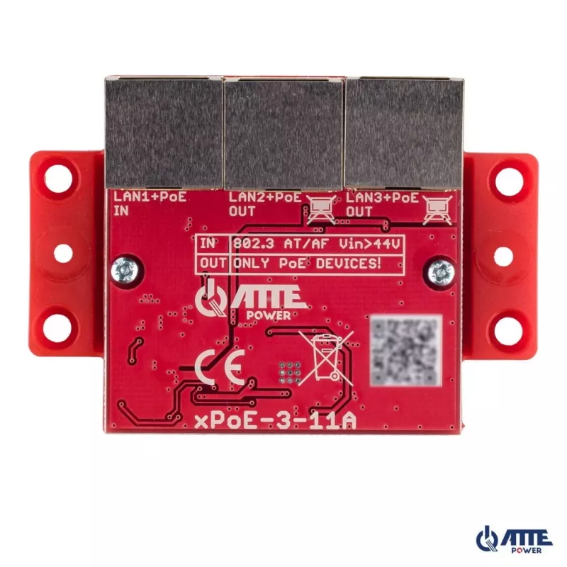 Switch PoE de 3 portas ATTE xPoE-3-11A