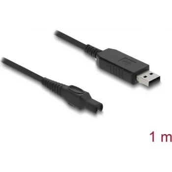 Cabo de carregamento USB DELOCK 15 V para máquina de barbear elétrica compatível com Philips OneBlade Pro 360 HQ7 HQ8 HQ9