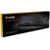 Teclado USB silencioso com retroiluminação e teclas rasas