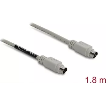 Cabo PS/2 DELOCK 87235 – Mini-DIN de 6 pinos para Mini-DIN de 6 pinos, 1,8 m, bege