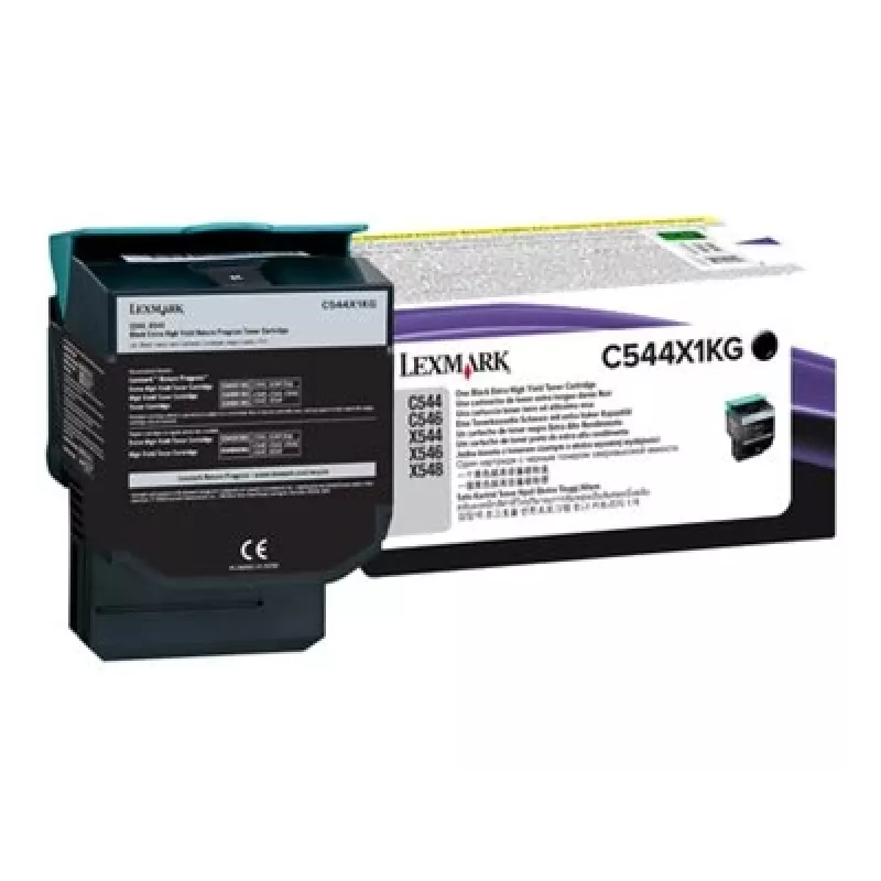 Toner Lexmark C544X1KG preto de rendimento extra elevado, 6.000 páginas