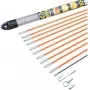 Conjunto de acessórios para guia de cabos, c.k tools T5440, 7 peças incluindo cabeça de guia flexível e adaptadores