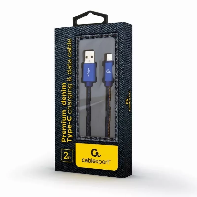 Cabo USB 2.0 GEMBIRD USB A para USB C 2 m, 0,48 Gbit/s, 2,1 A, azul