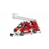 Carro de bombeiros BRUDER 02673 vermelho branco plástico ABS 4 anos
