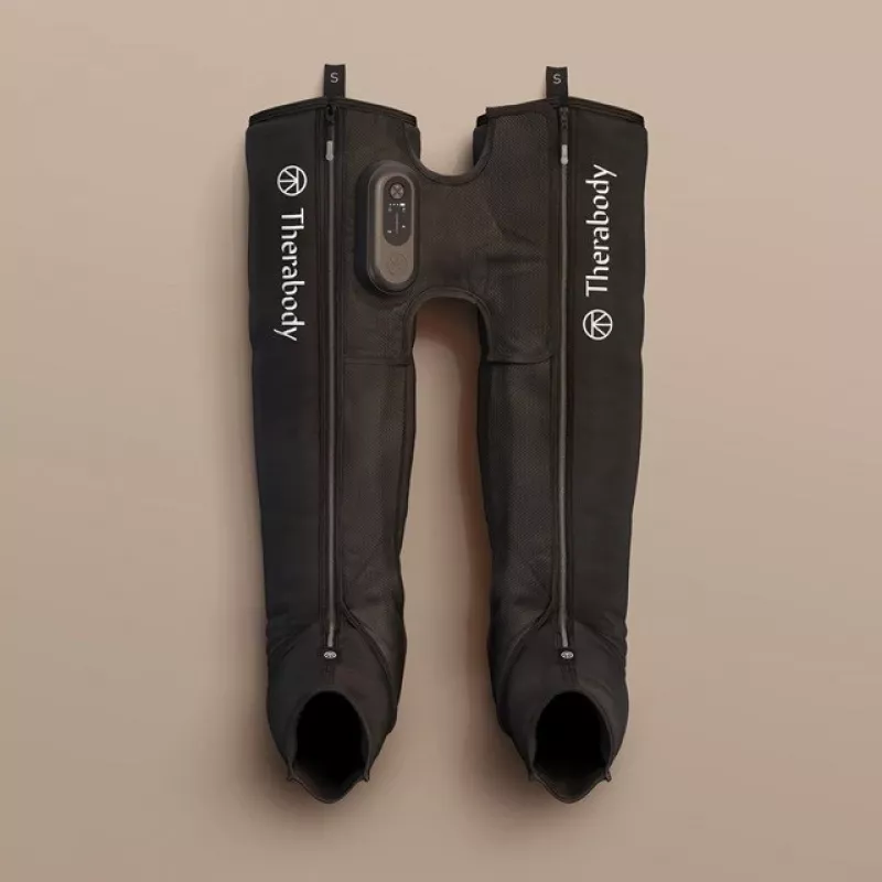 Therabody RecoveryAir JetBoots Prime, tamanho S, pretas
