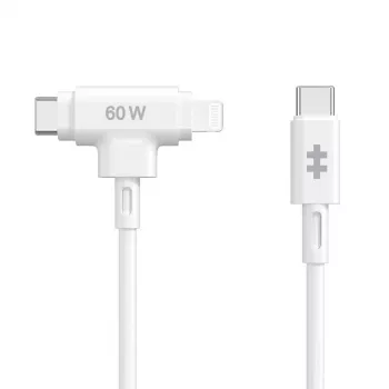 Cabo USB HYPER HyperJuice USB 2.0 1,5 m USB-C USB-C/Lightning Branco