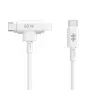 Cabo USB HYPER HyperJuice USB 2.0 1,5 m USB-C USB-C/Lightning Branco