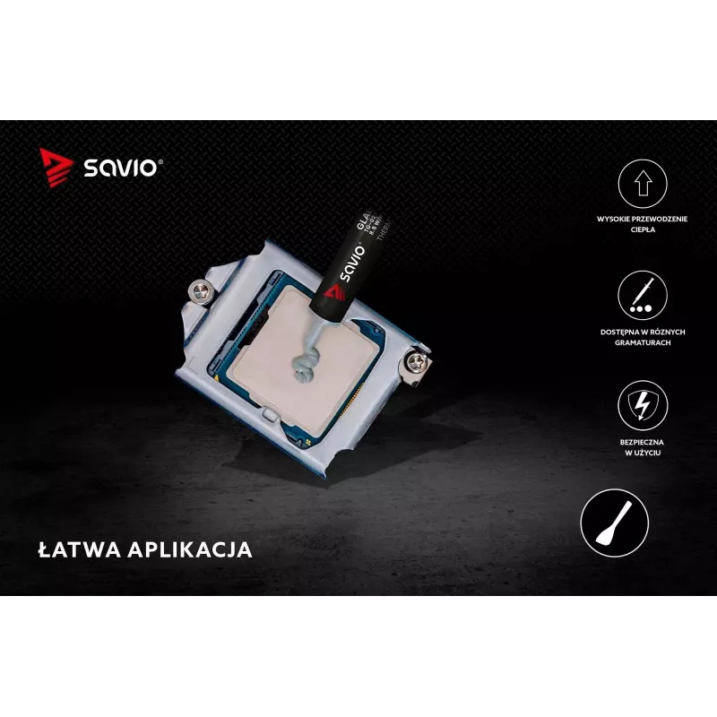 Pasta térmica SAVIO TG-02 8,5 W/mK 2 g