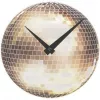 Relógio de parede NeXtime 5172 Little Disco, Ø20 cm, prateado