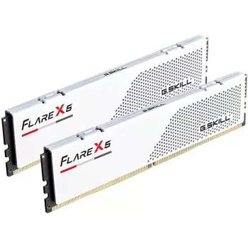 G.Skill Flare X5 F5-6000J2836G32GX2-FX5W, 64 GB, 2 x 32 GB, DDR5, 6000 MHz, 288-... - G.Skill Flare X5 F5-6000J2836G32GX2-FX5W. Componente para: PC