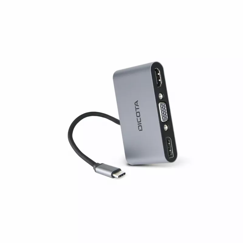 DICOTA D32064 Estação de acoplamento para dispositivos móveis Tablet/Smartphone/Portátil Prateado
