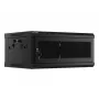 Armário rack Lanberg WF01-6404-23B 4U montagem na parede preto