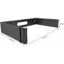 Base de rack DeLOCK 19 polegadas rack de montagem na parede 2U rebatível preto