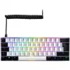 Teclado Sharkoon SGK50 S4 Gaming USB QWERTZ alemão branco RGB LED