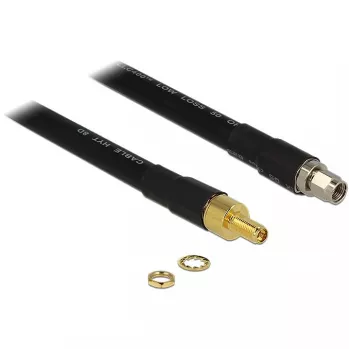 Cabo coaxial DeLOCK 0,4m RP-SMA/RP-SMA