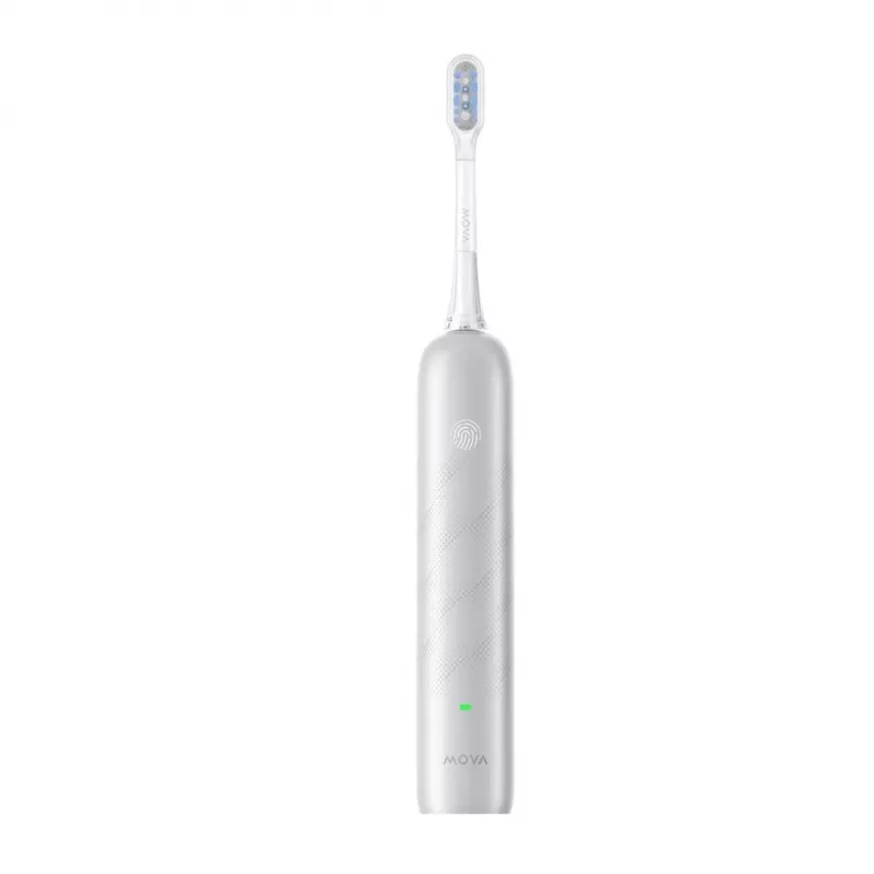 Escova de dentes elétrica MOVA Fresh Pro Adult Sonic prateado — 4 modos, bateria de iões de lítio, temporizador integrado