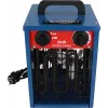 Aquecedor elétrico com ventilador BLAUPUNKT EH7010 – 2000 W, elemento em aço inoxidável, IPX4, instalação no chão, para até 22 m², preto/azul/vermelho