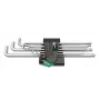 Conjunto de chaves Allen Wera 950/9 Hex-Plus 4, métrico, cromado