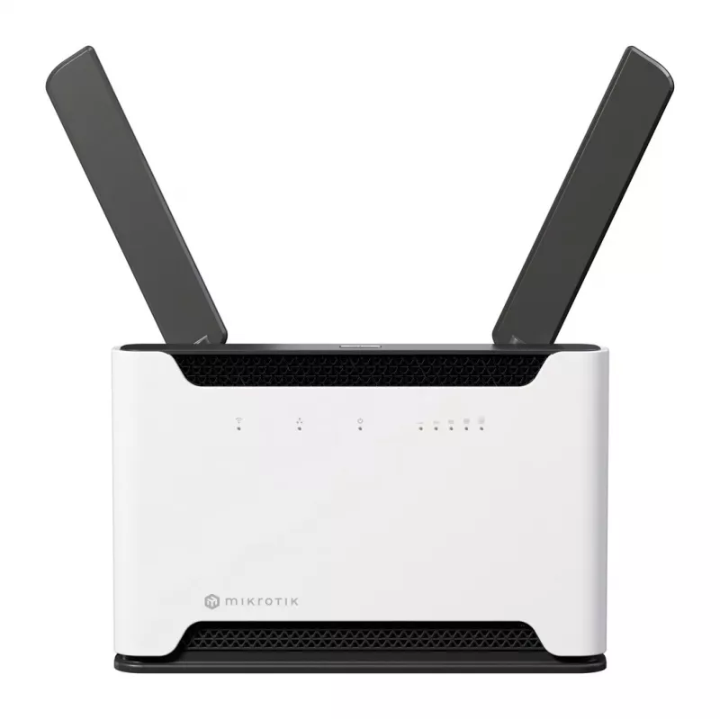 Router Wi-Fi MikroTik Chateau PRO ax — Dualband 2,4/5 GHz, 3548 Mbit/s, PoE, 5x LAN, 2 antenas externas, cinzento/branco