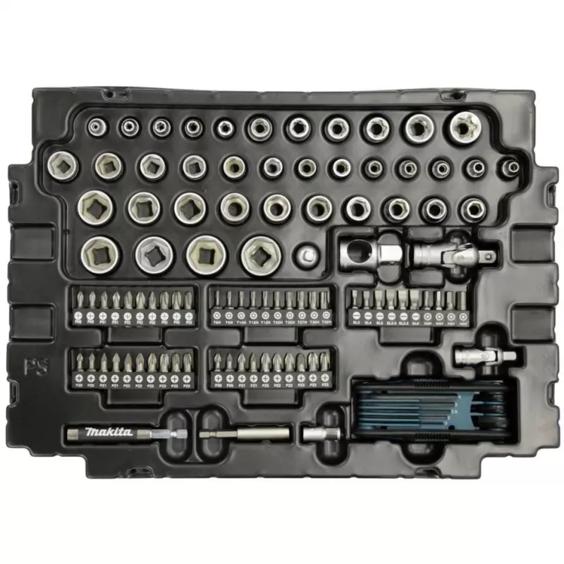 Conjunto de ferramentas de mecânico Makita E-08713 120 peças