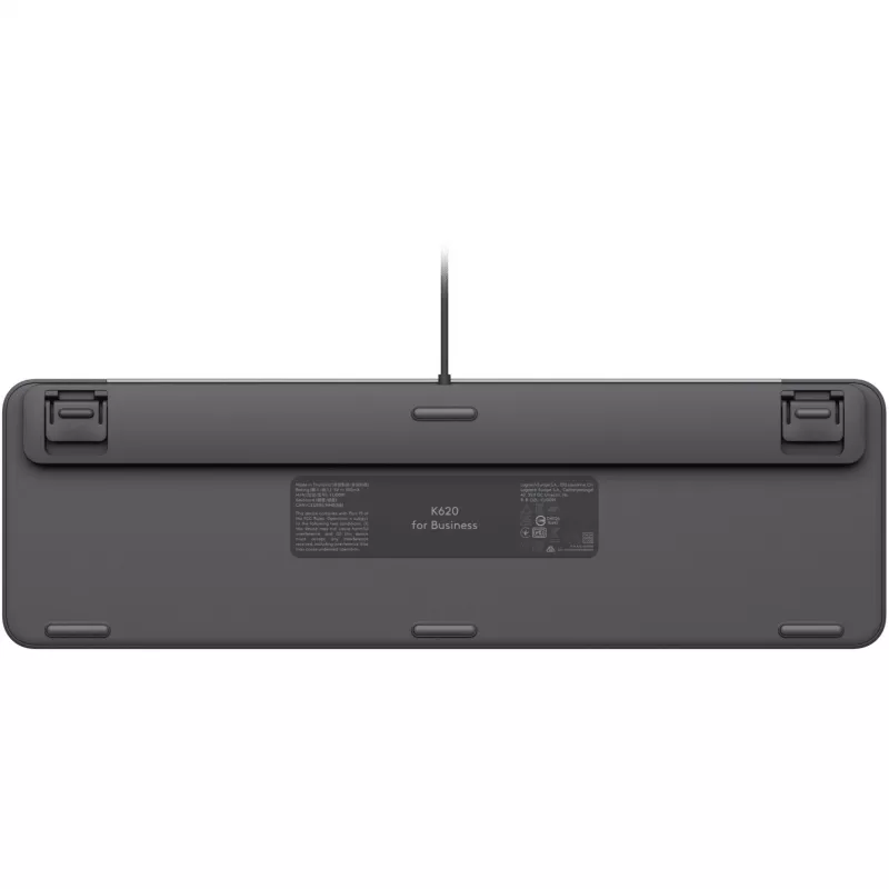 Teclado com fios LOGITECH Signature Slim K620 para empresas - GRAPHITE - US INT'L - USB - N/A - INTNL-973 - USB-C