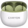Auscultadores In-Ear CANYON TWS-5, Verde Bluetooth 5.3, controlo tátil, entrada de carregamento: USB-C