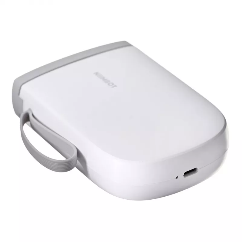 Impressora de etiquetas portátil NIIMBOT D11H branca com Bluetooth — etiquetadora compacta de mão