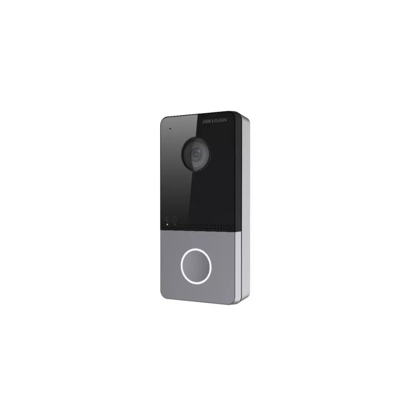Videoporteiro Hikvision DS-KV6113-WPE1(C) 2 MP preto, cinzento