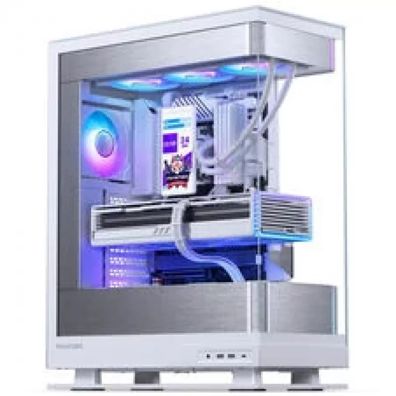 Refrigeração líquida AiO Phanteks Glacier One 360M25 LCD, ecrã de 6 polegadas - 360 mm, branco