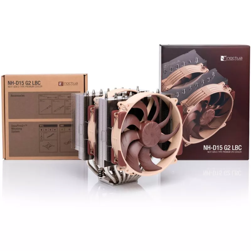 Sistema de arrefecimento para computador Noctua NH-D15 G2 HBC Dissipador de ar para processador 14 cm