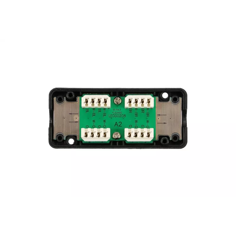Tomada Extralink CAT6 UTP, conector pass-through, preto