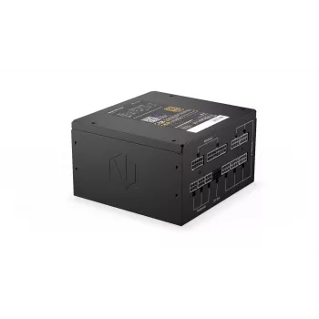 Fonte de alimentação ENDORFY Supremo FM6 850 W, 24-Pin-ATX, totalmente modular, 80 PLUS Gold, ventoinha de 120 mm, preto