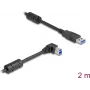Cabo USB DeLOCK ficha Type-A macho para ficha Type-B macho 90° dobrado 2 m