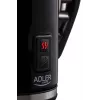 Espumador/aquecedor de leite automático Adler AD 4478 — recipiente em aço inoxidável, capacidade 240 ml, 500 W, quente e frio