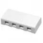 Schneider Electric Actassi caixa de superfície 4xRJ45, branca