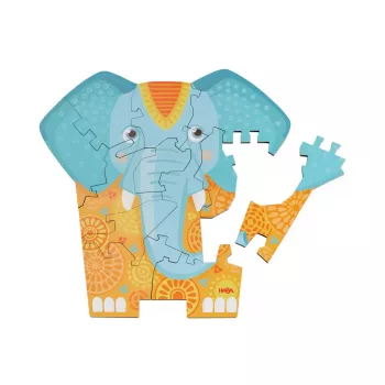 Puzzle 2 em 1 elefante