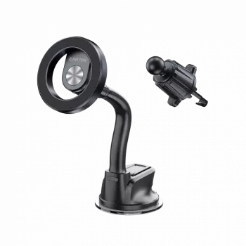 CANYON Suporte magnético para automóvel OnGrip 12 ventosa + ventilação preto