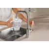 Brita Glass+1 Maxtra Pro Pure Performance jarro filtrante de vidro, 2,5 l totais / 1,5 l filtrados, adequado para máquina de lavar loiça, cinzento