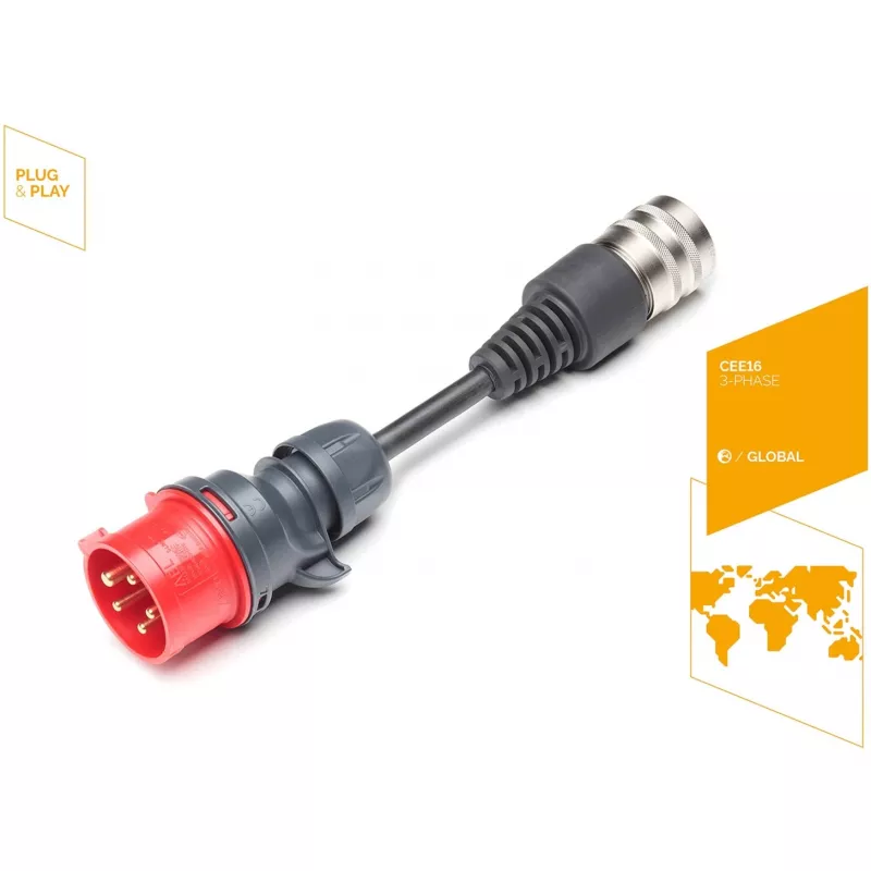 Adaptador de segurança Juice Technology JUICE CONNECTOR, CEE16 / 400V, 3 fases (vermelho, para JUICE BOOSTER 2)