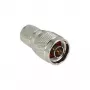 Conector coaxial DELOCK 88857 RP-TNC, contactos niquelados, prateado, 20×20×37,3 mm