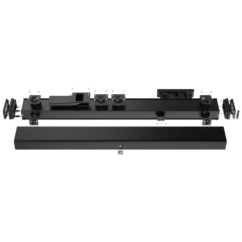 AUDAC IMEO2 barra de som profissional de 3 vias, 3.1, Bluetooth, HDMI, subwoofer de 30 W, preto