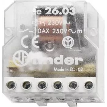 Interruptor de passo Finder 1 contacto de fecho + 1 contacto de abertura 230 VAC 10 A 250 VAC (26.03.8.230.0000)
