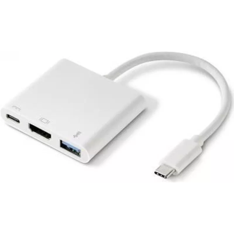 Hub de interface Renkforce RF-4366444 USB 3.2 Gen 1 (3.1 Gen 1) Type-C branco (RF-4366444)